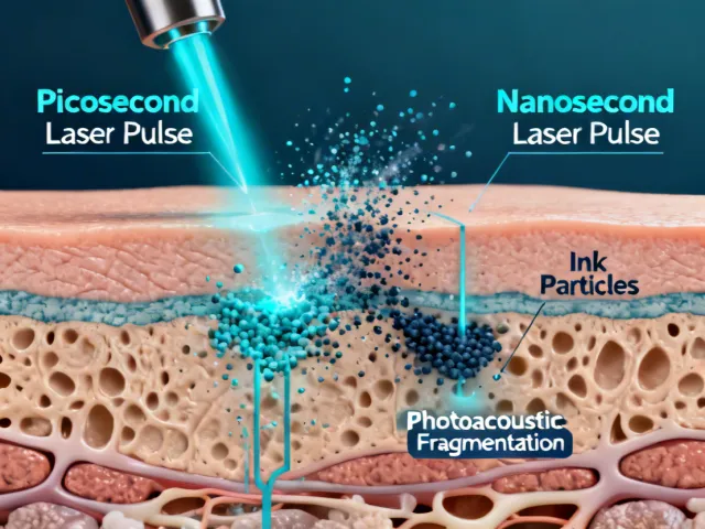 Picosecond vs nanosecond pulse duration comparison for tattoo removal